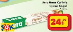 SERA HAZIR KESİLMİŞ PİŞİRME KAĞIDI 10'LU SERA HAZIR KESİLMİŞ PİŞİRME KAĞIDI 10'LU